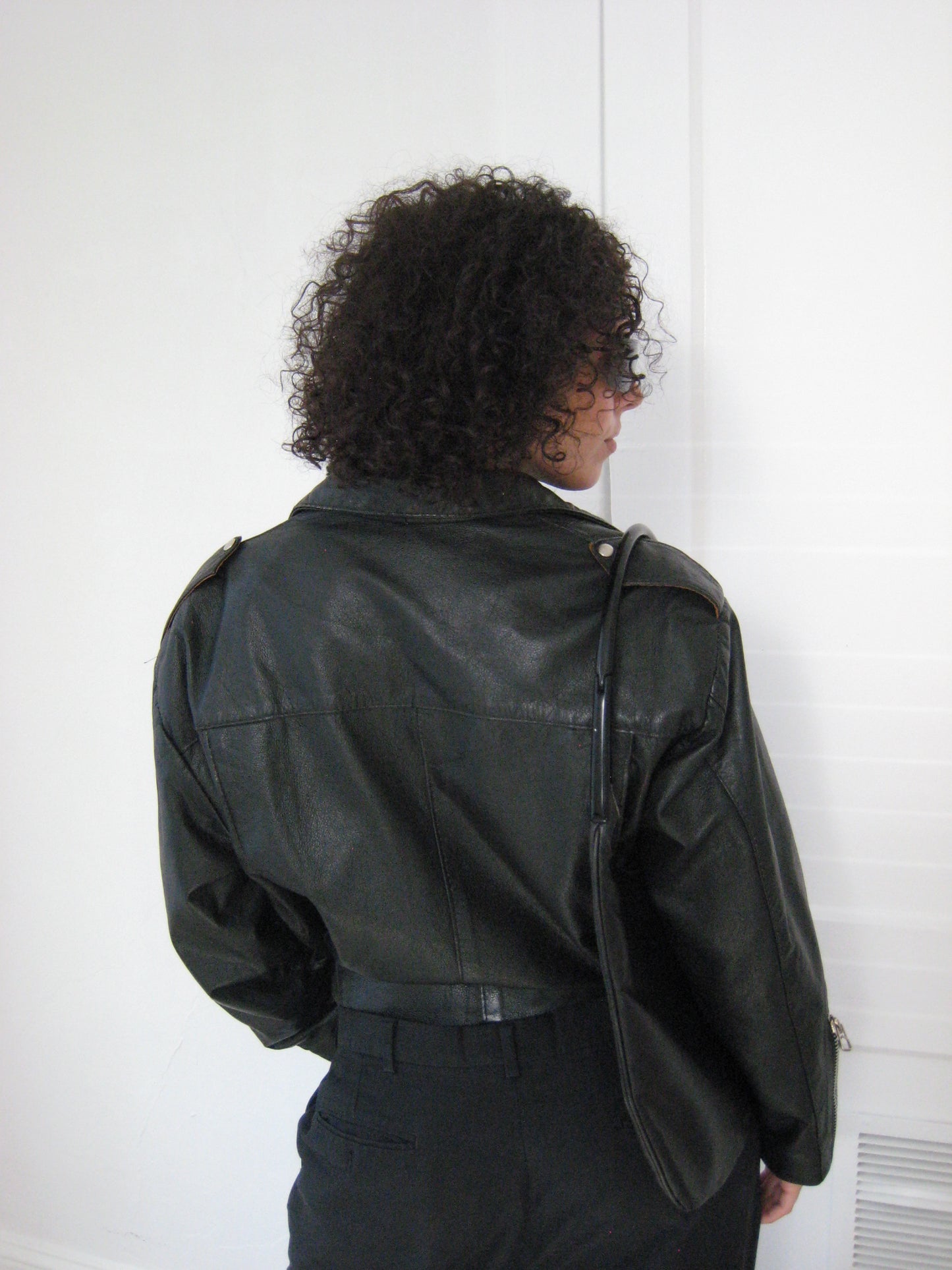 Vintage Leather Motorcycle Jacket