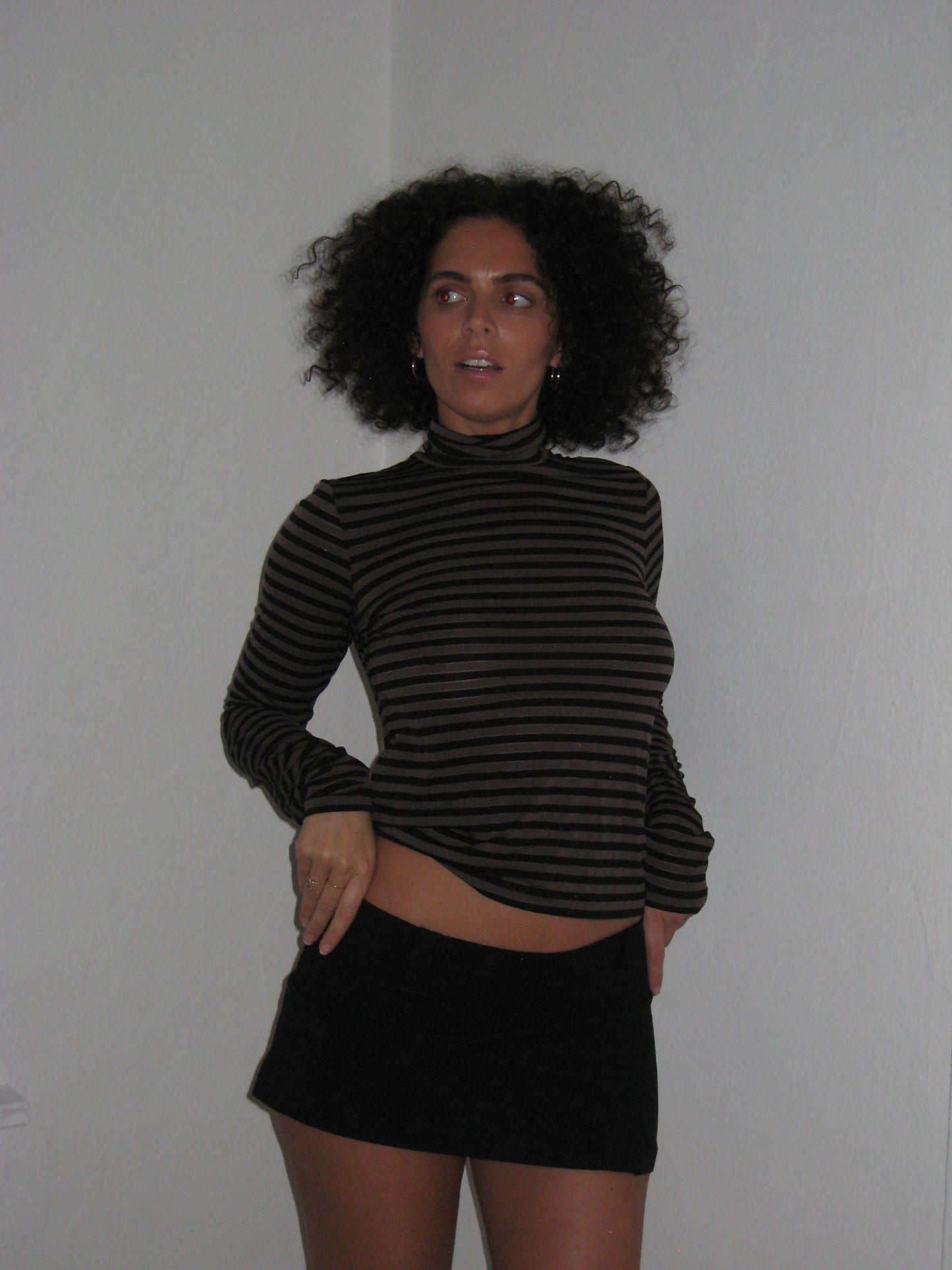 90s Calvin Klein Striped Turtleneck