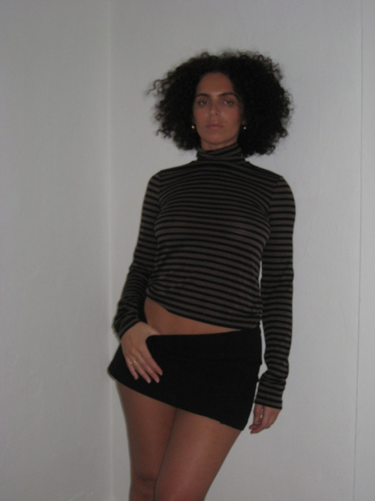 90s Calvin Klein Striped Turtleneck