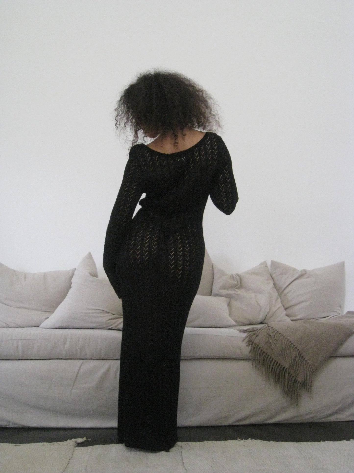 Knit Long Sleeve Maxi Dress