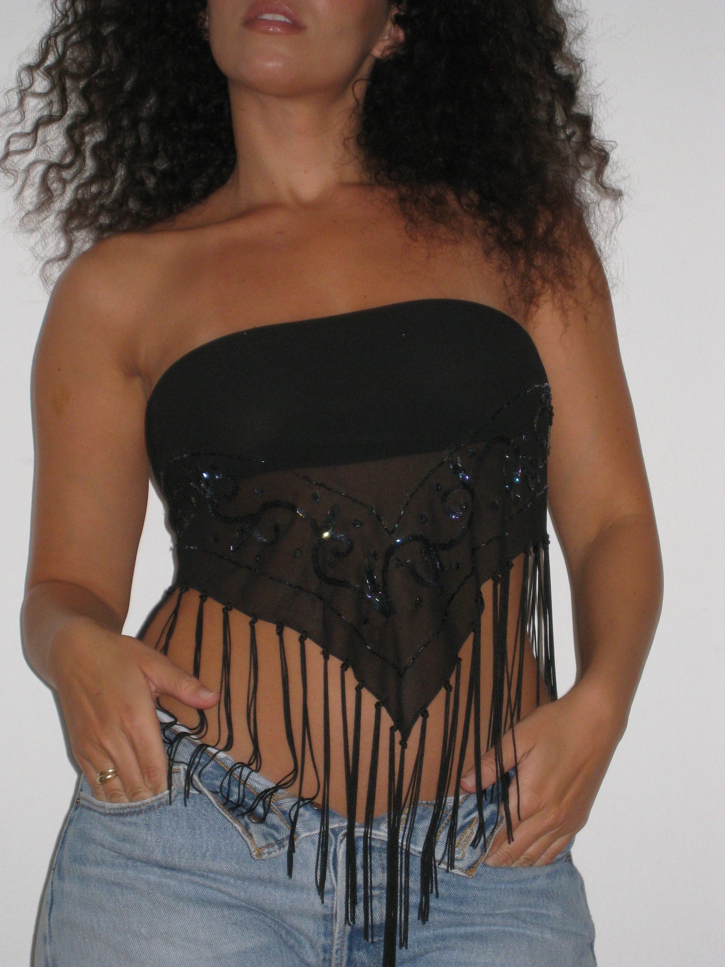 Vintage Triangle Tie Top